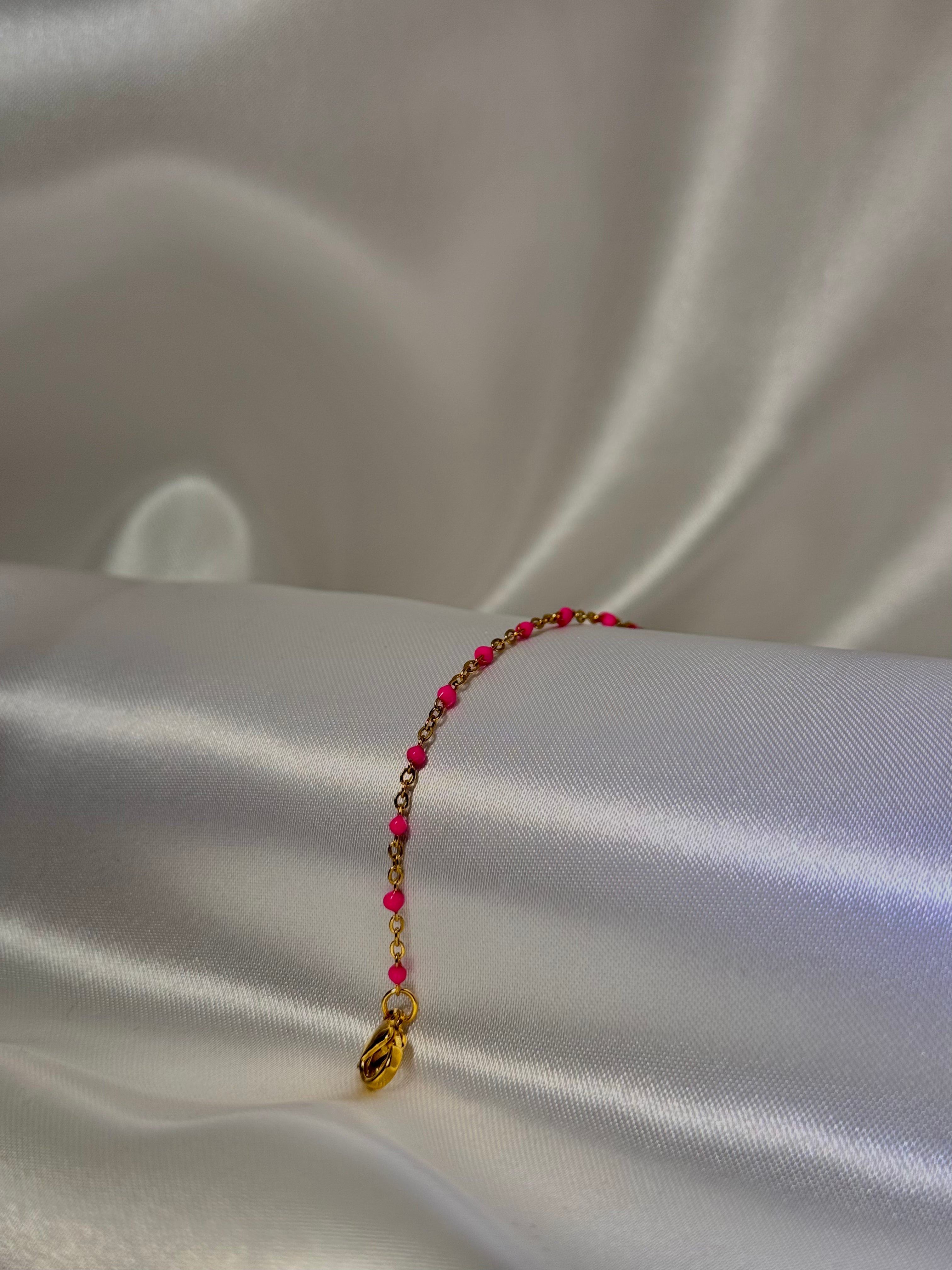 NINA - doré/fuchsia